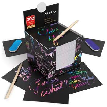 Arteza Scratch Notes, Rainbow - 202 Pack