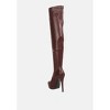 Confetti Stretch Pu High Heel Long Boots Women - 3 of 4