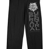 Supernatural Show Title Men's Black Sleep Pajama Pants - 2 of 4