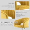 HOMEFUN Velvet Morden Cute Upholstered Task Chair - 3 of 4