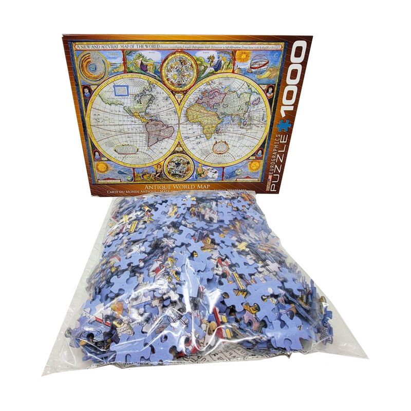 EuroGraphics Antique World Map Jigsaw Puzzle - 1000pc, 6 of 8