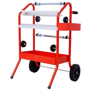 Mobile Multi-Roll Masking Paper Machine with Storage Trays, Masking Paper Machine for Paper Painting, Automotive Masking Machine - 1 of 4