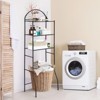 Over The Toilet Storage Shelves, 3 Tier Bathroom Organizer Racks Over Toilet, Narrow Above Toilet Shelves, Freestanding Towel Racks for Apartments - 2 of 4