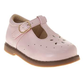 Josmo Unisex Boys Girls' Walking Shoes Hard Sole T-Strap Mary Janes (Infant/Toddler)