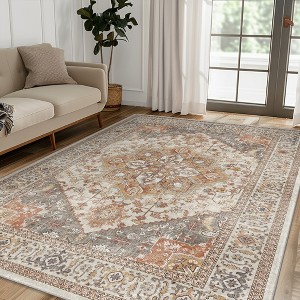 Abynow Medallion Faded Persian Indoor Area Rug - 1 of 4