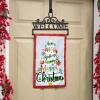 Evergreen Garden Flag We Wish You a Merry Christmas Applique Double Sided Indoor Outdoor Decor 18" x 12.5" - 2 of 2