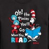 Boys' - Dr. Seuss - Oh! Places You'll Go When You Read Graphic Long Sleeve Fleece Sweatshirt - 2 of 4