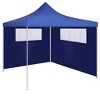 VidaXL Gazebo Sidewall with Windows 19.7'x6.6' Blue - 2 of 4