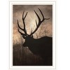 HomeRoots Elk Sunrise White Framed Print Wall Art - 4 of 4