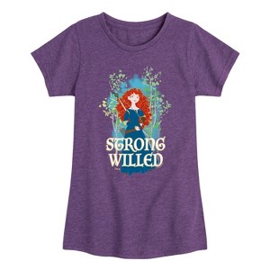 Girls' - Disney - Merida Strong Willed Fitted Short Sleeve Graphic T-Shirt - 1 of 4