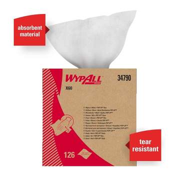 WypAll X60 Task Wipe 9-1/10 x 16-4/5" 126 per Pack