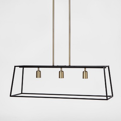 black modern ceiling light