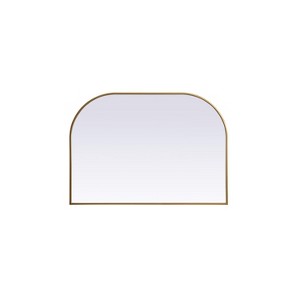 Elegant Lighting Metal Frame Arch Mirror 42x30 Inch in Brass - 1 of 4