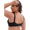 INSPIRE CHIC Women's V-Neck Full Coverage Wireless Adjustable Straps Bralette Lace Mesh Back Bras - 2 of 4