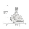 Black Bow Jewelry 10k White Gold Miami Redhawks NCAA Small Pendant - 2 of 3