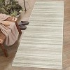 Acekool Striped Area Rug Modern Foldable Washable Non-Slip Soft Plush, Entryway & Bedroom Rug - 2 of 4