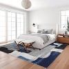 Washable Non-Slip Modern Abstract Hallway Runner, Color Block Patchwork Rug for Kitchen, Laundry, Entryway - 2 of 4
