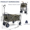 Outdoor Garden Multipurpose Micro Collapsible Beach Trolley Cart Camping Folding Wagon - 2 of 4