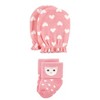 Hudson Baby Infant Girl Socks and Mittens Set, Woodland Girl, 0-6 Months - 3 of 4