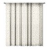 Ninola Design Winter stars holiday gold Single Panel Sheer Window Curtain - Deny Designs - 3 of 4
