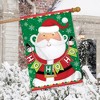 Santa Ho Ho Ho Christmas House Flag Holiday 28" x 40" Briarwood Lane - image 4 of 4