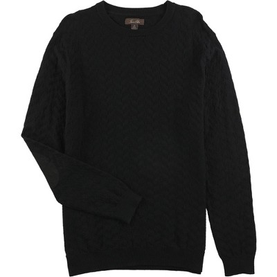 Tasso Elba Mens Chevron Patterned Knit Pullover Sweater