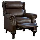 Tauris Faux Leather Recliner Club Chair Dark Brown - Christopher Knight Home