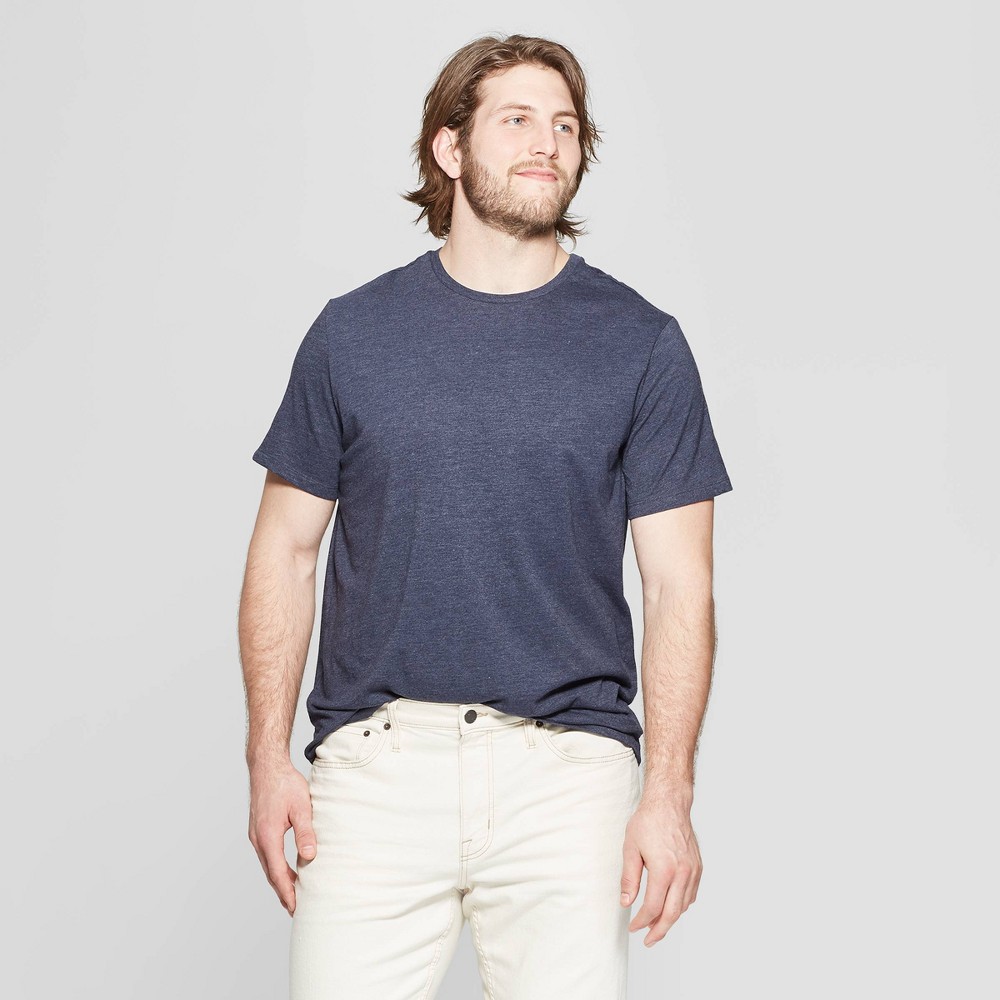 Men's Big & Tall Every Wear Short Sleeve T-Shirt - Goodfellow & Co™ Jamestown Blue XXLT