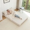 Foldable Sofa Bed Floor Couch with Backrest and Upholstery, Twin Sleeper Lounge Chair for Dorm, Guest Room, Office, Apartment-The Pop Home - 2 of 4