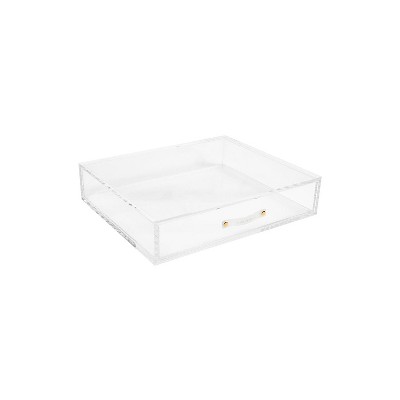 Russell+Hazel Stackable Storage Drawer Clear/Gold (55745)