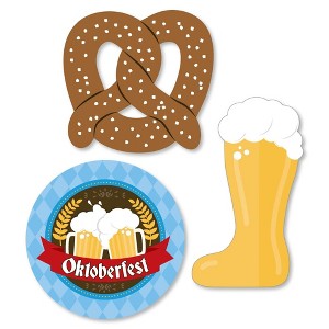 Big Dot of Happiness Oktoberfest - DIY Shaped Beer Festival Cut-Outs - 24 Count - 1 of 4