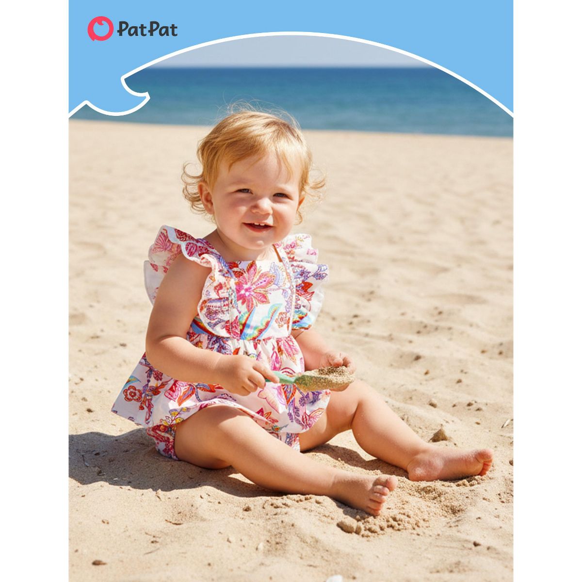 PATPAT Tropical Palm Family Matching Sets Mom and Me Printed Midi Dresses - thumbnail 2