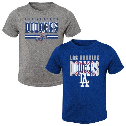 MLB Los Angeles Dodgers Toddler Boys' 2pk T-Shirt - 2T