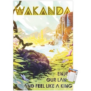 Trends International Marvel: Hero Lands - Wakanda Unframed Wall Poster Prints - 1 of 4