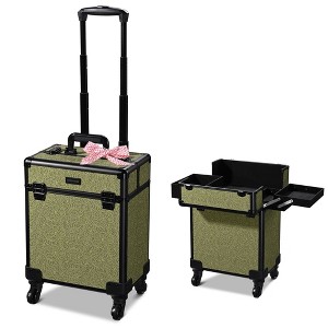 Byootique Rolling Makeup Train Case Cosmetic Trolley Organizer Rococo - 1 of 4