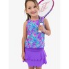 RuffleButts Toddler Girls UPF50+ Active Tiered Flare Skort - 3 of 4