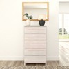 Plank+Beam Solid Wood Farmhouse 5 Drawer Dresser - 2 of 4