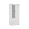 FUFU&GAGA Armoire Wardrobes With Mirror And Hanging - 4 of 4