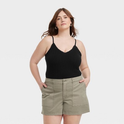 Women's Slim Fit Pointelle Tank Top - Universal Thread™