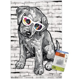 Trends International PD Moreno - Dog Glasses Unframed Wall Poster Prints - 1 of 4