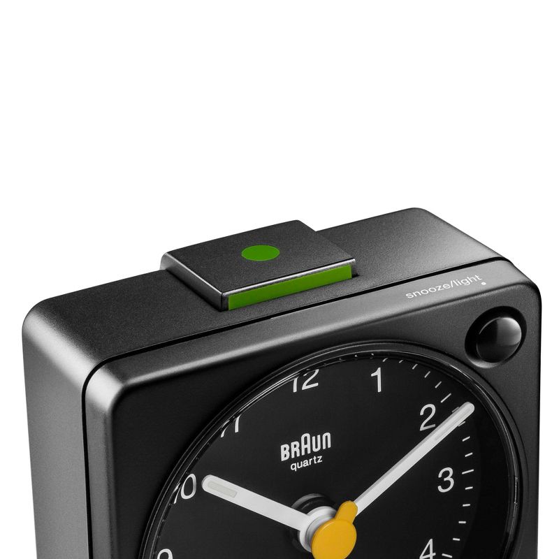 Braun Classic Travel Analog Alarm Clock with Snooze and Light in Compact Size, 6 of 13