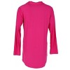 Not a Morning Person Women's Solid Button Down Long Sleeve Night Shirt - 3 of 4