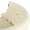 PAGED Contemporary Accent Chair with Button Tufting, Upholstered Reading Chair with Tapered Birch Wood Legs for Living Room, Bedroom - 4 of 4