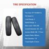 Trailer Tire On Rim, 13'' Trailer Tire - ST175/80D13 Tire & Wheel Assembly (5 Lug 4.5''), Load Range C 6 Ply White Spoke Rim - 4 of 4