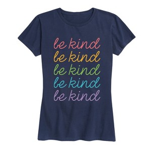 Women's - Instant Message - Be Kind Stacked- Women's Short Sleeve Graphic T-shirt Short Sleeve Graphic T-Shirt - 1 of 4