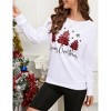 Christmas Sweatshirts for Women Cute Funny Sweatshirt Crew Neck Long Sleeve Xmas Holiday Tree Graphic Pullover Tops - 4 of 4