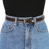 INSPIRE CHIC Women's Skinny Faux Leather Hollow-out Thin Waist Belts 0.7 inches Width - 4 of 4