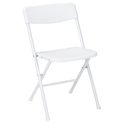 Cosco Set Of 4resin Folding Chair With Molded Seat And Back White