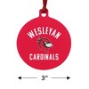 Wesleyan University Cardinals Logo Aluminum Holiday Christmas Tree Ornament - 3 of 4