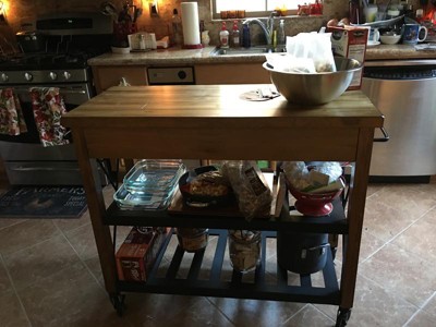 Crosley Roots Rack Industrial Kitchen Cart